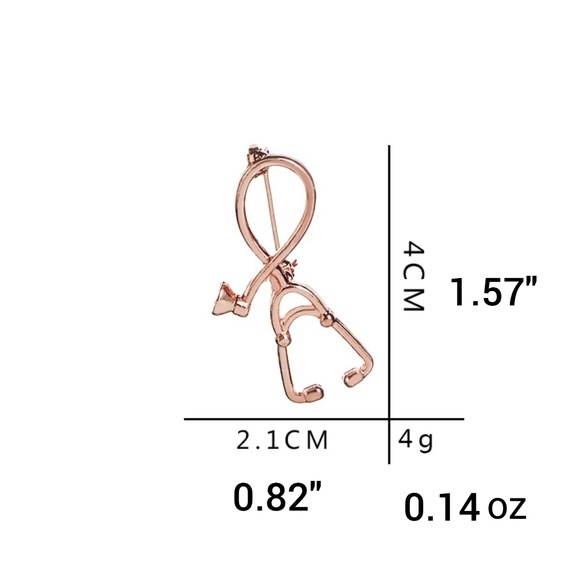 5⭐Rated 💕(LAST 1) RG Stethoscope Brooch - Picture 4 of 4